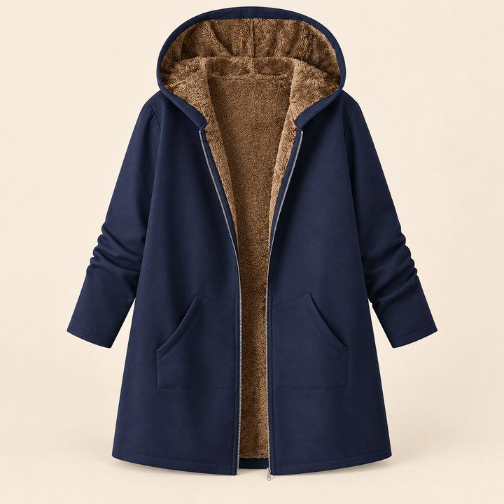 Louise™ | Manteau à capuchon doublé de sherpa douillet