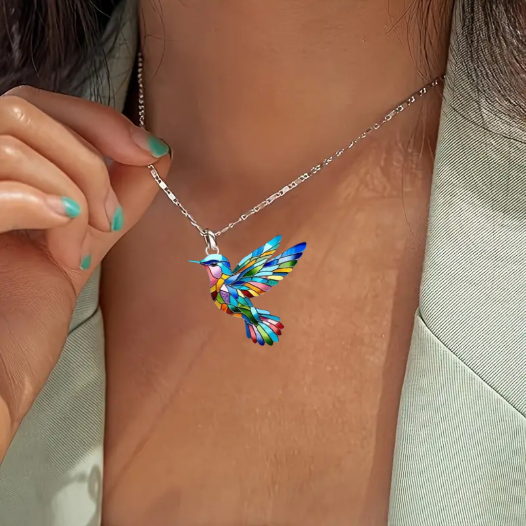 Élodie™ | Magnifique Pendentif Colibri