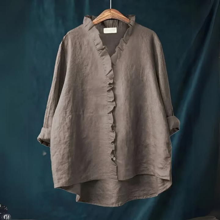 Wendy | Blouse ample avec col à volants pour femmes