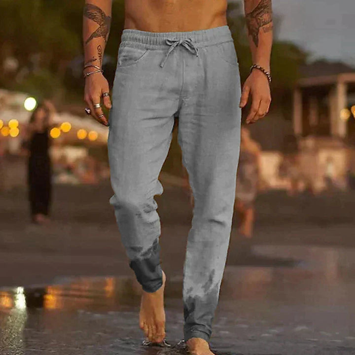 David | Pantalons de Plage en Lin