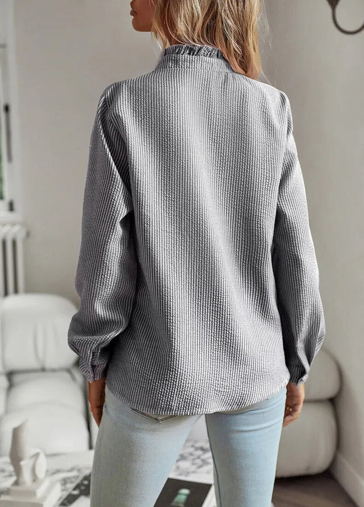 Jodie | Blouse élégante à manches longues et col à revers