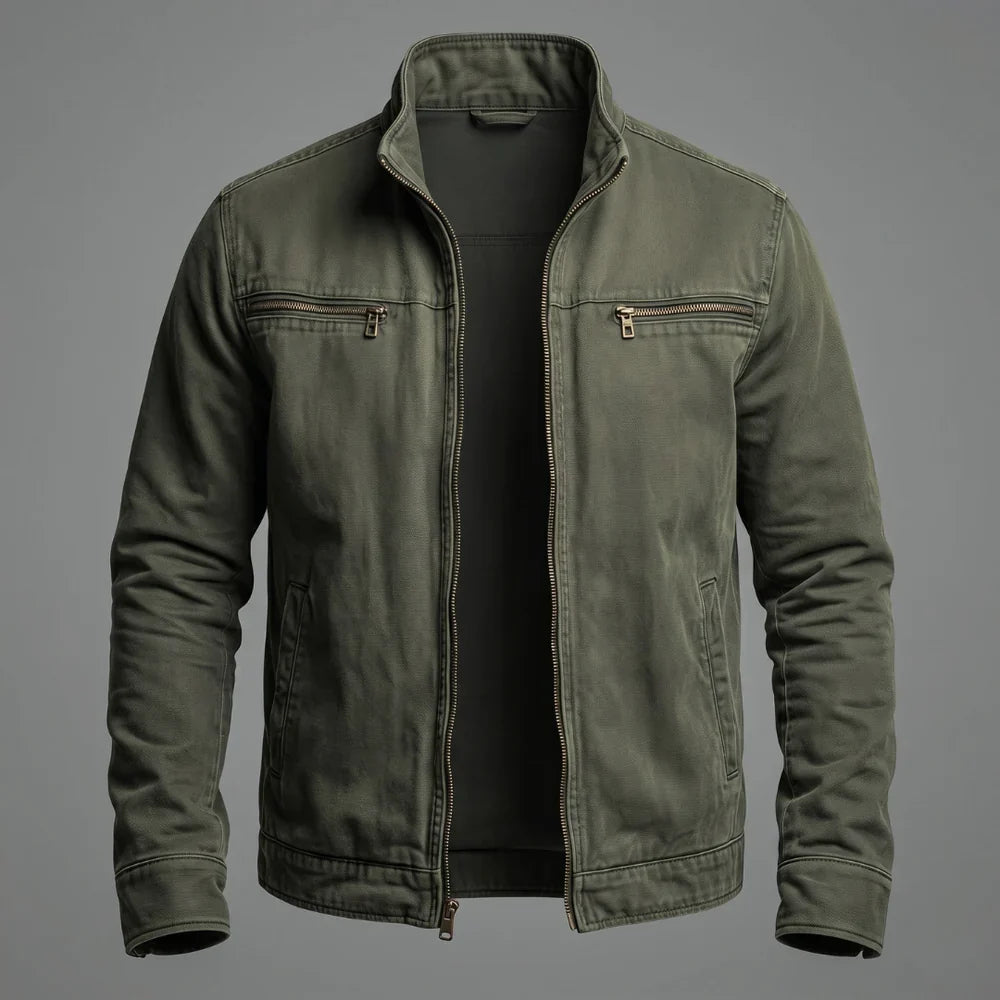 Pascal™ |  Veste de coton vintage avec fermeture éclair