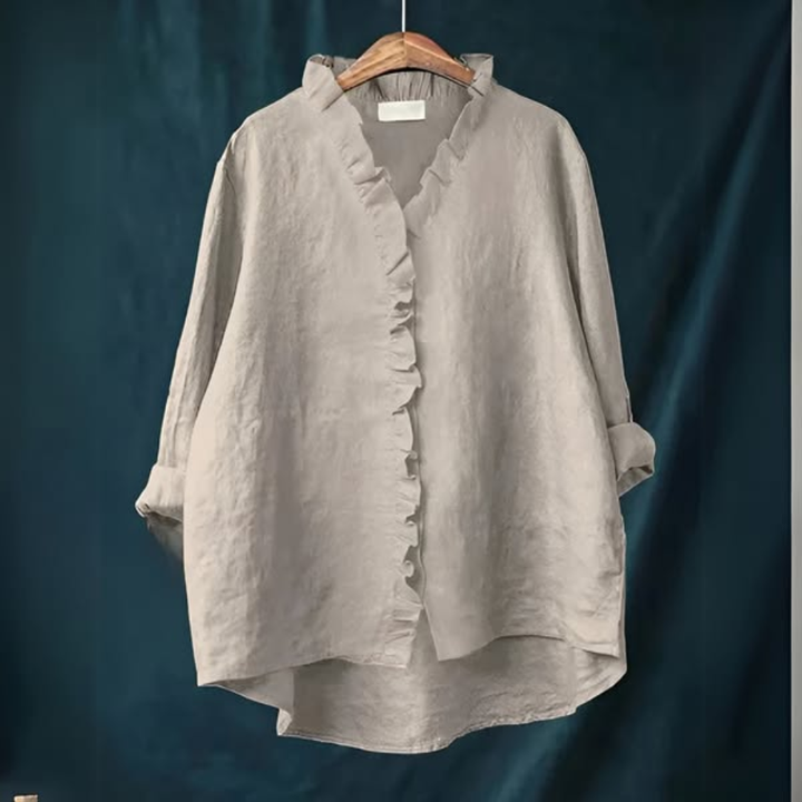 Wendy | Blouse ample avec col à volants pour femmes