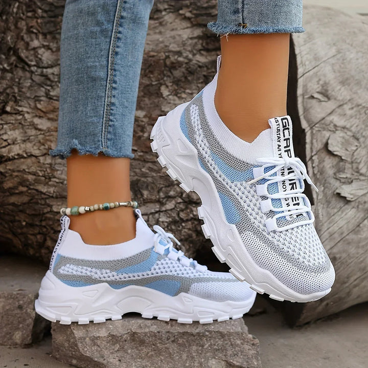 Mathilde™ | Espadrilles Orthopédiques Respirantes à Lacets et Maille