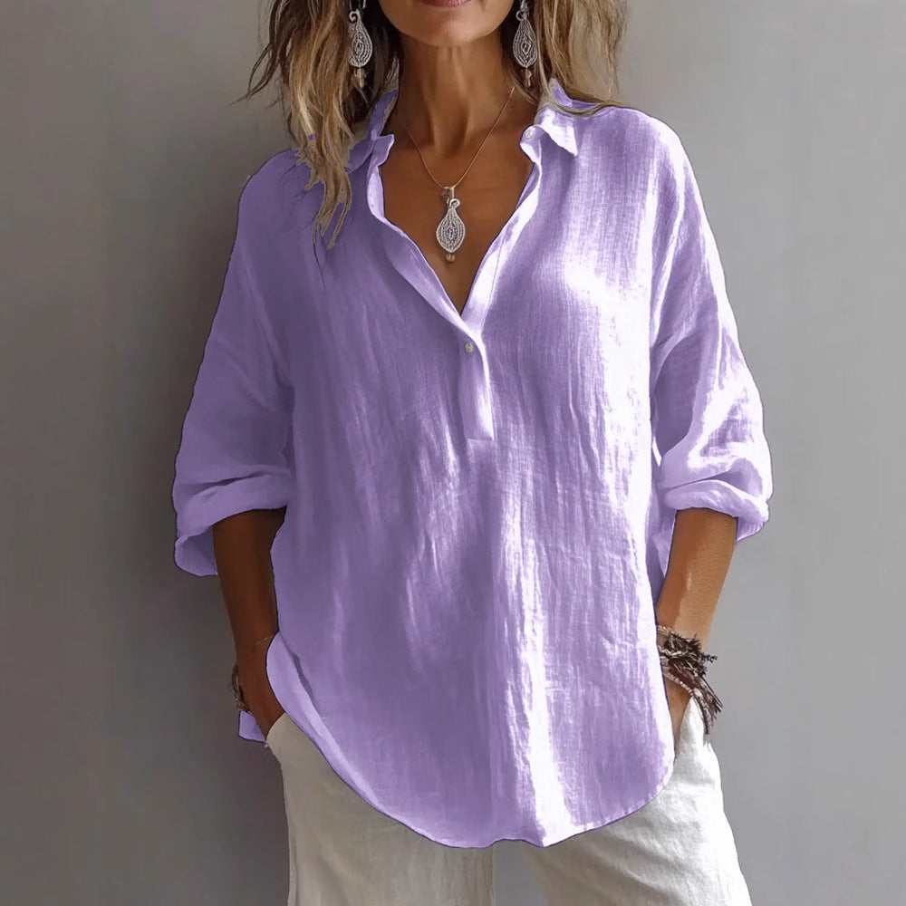 Blouse Boutonnée en Coton Confortable Lynn™