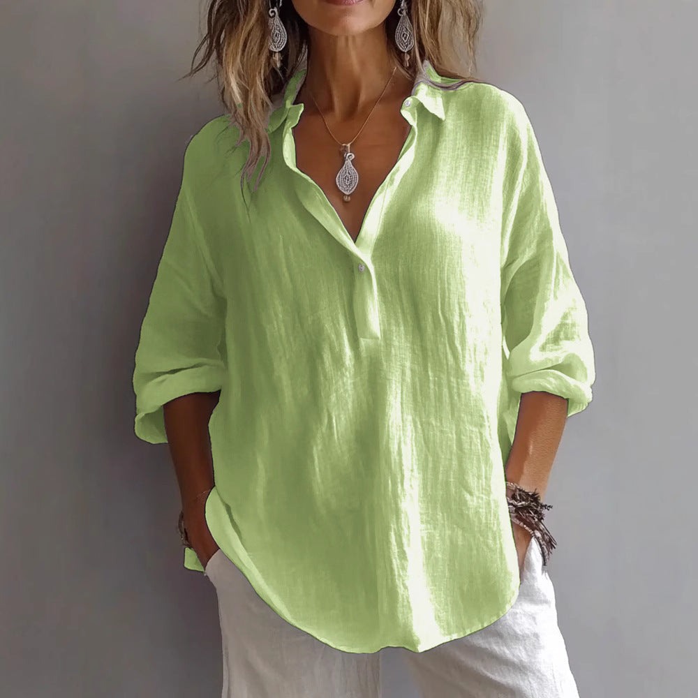 Blouse Boutonnée en Coton Confortable Lynn™