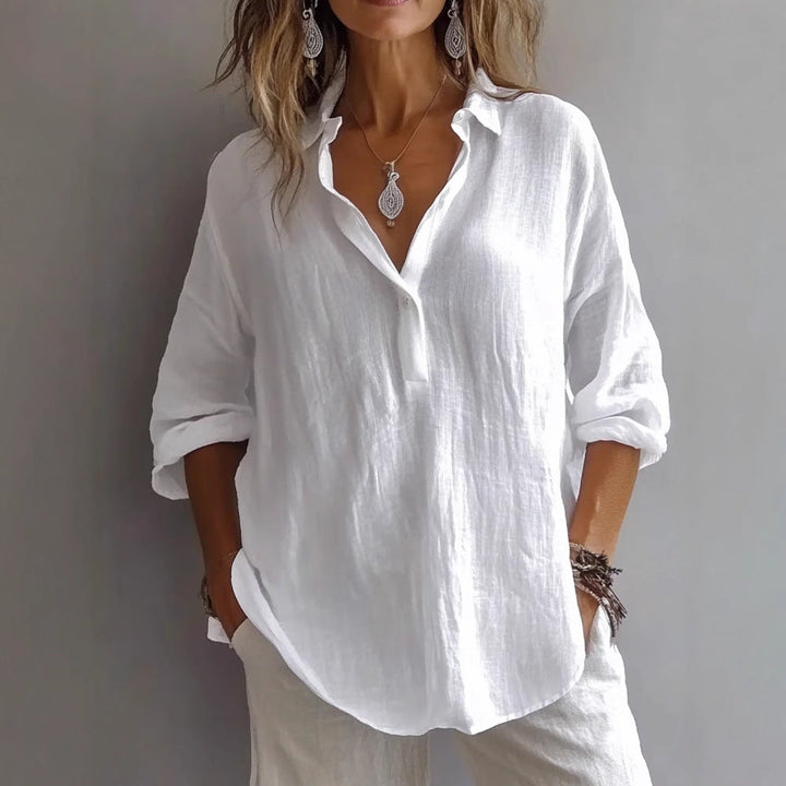 Blouse Boutonnée en Coton Confortable Lynn™