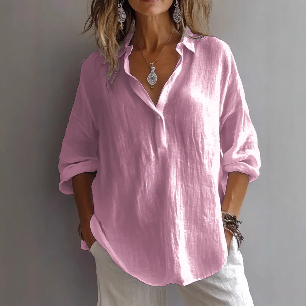 Blouse Boutonnée en Coton Confortable Lynn™
