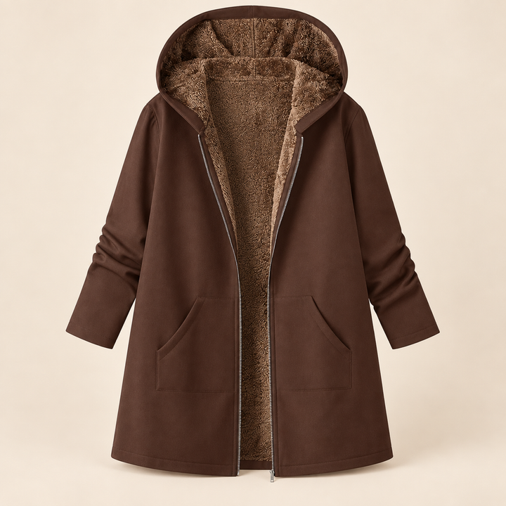 Louise™ | Manteau à capuchon doublé de sherpa douillet