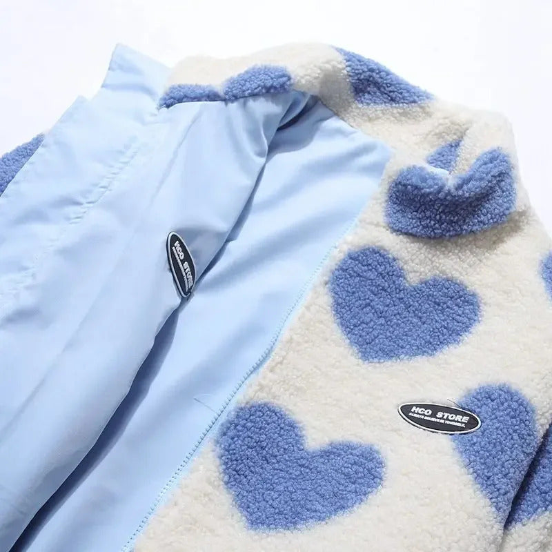 Clara™ | Veste Réversible Cœurs