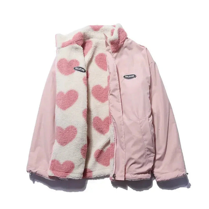 Clara™ | Veste Réversible Cœurs