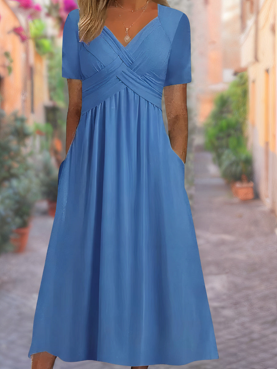 Carla™ - Robe V-Cou Confortable