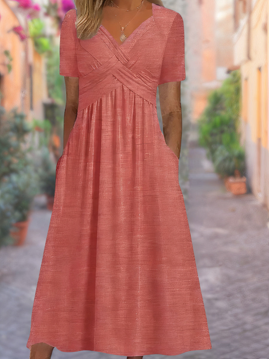 Carla™ - Robe V-Cou Confortable