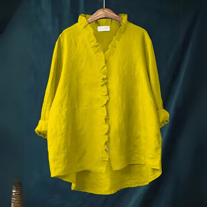 Wendy | Blouse ample avec col à volants pour femmes