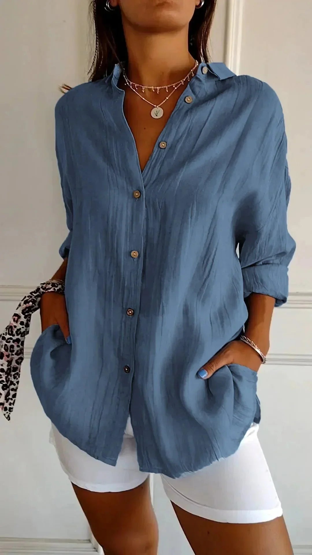Barbara™ - Blouse en coton de haute qualité