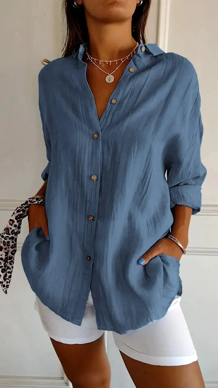 Barbara™ - Blouse en coton de haute qualité