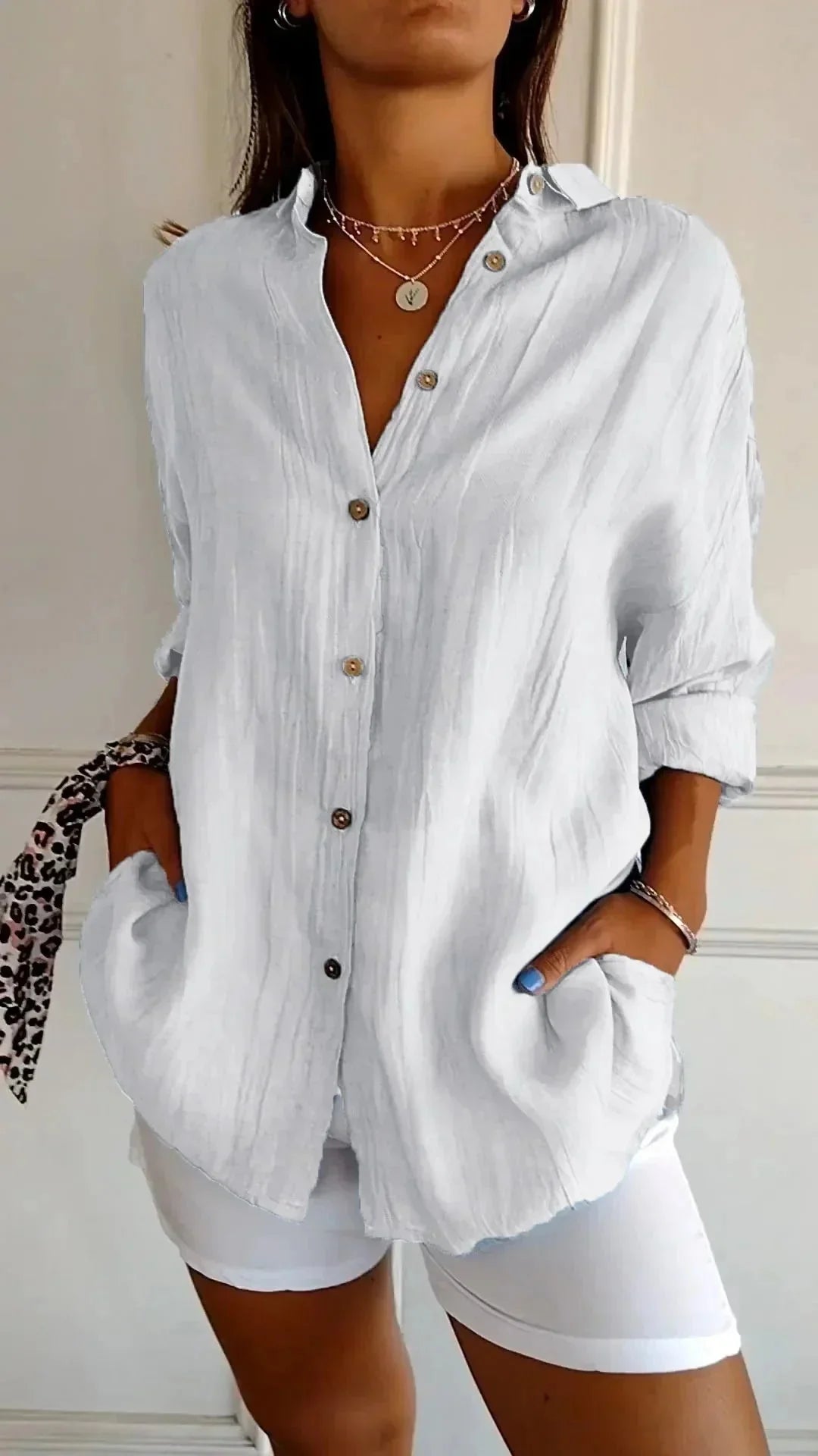 Barbara™ - Blouse en coton de haute qualité