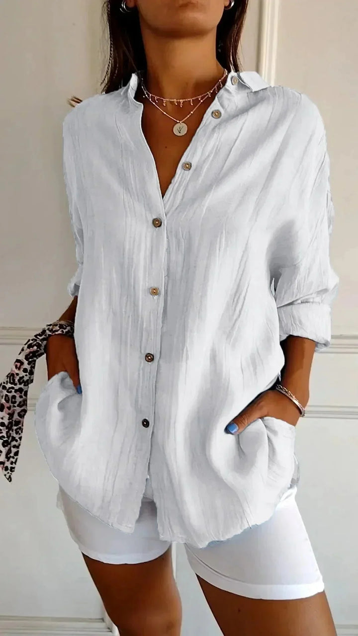 Barbara™ - Blouse en coton de haute qualité