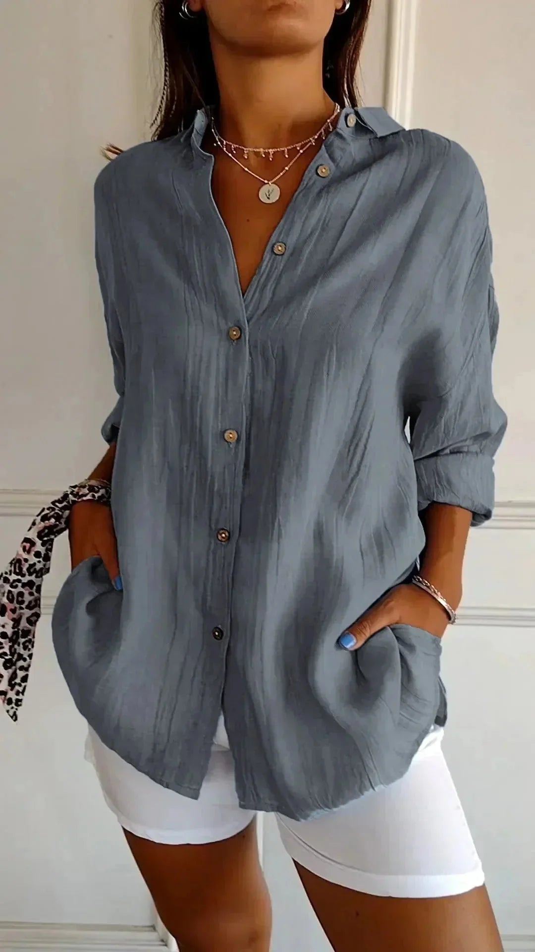Barbara™ - Blouse en coton de haute qualité