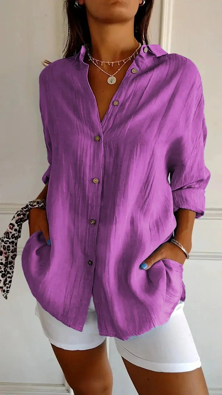 Barbara™ - Blouse en coton de haute qualité