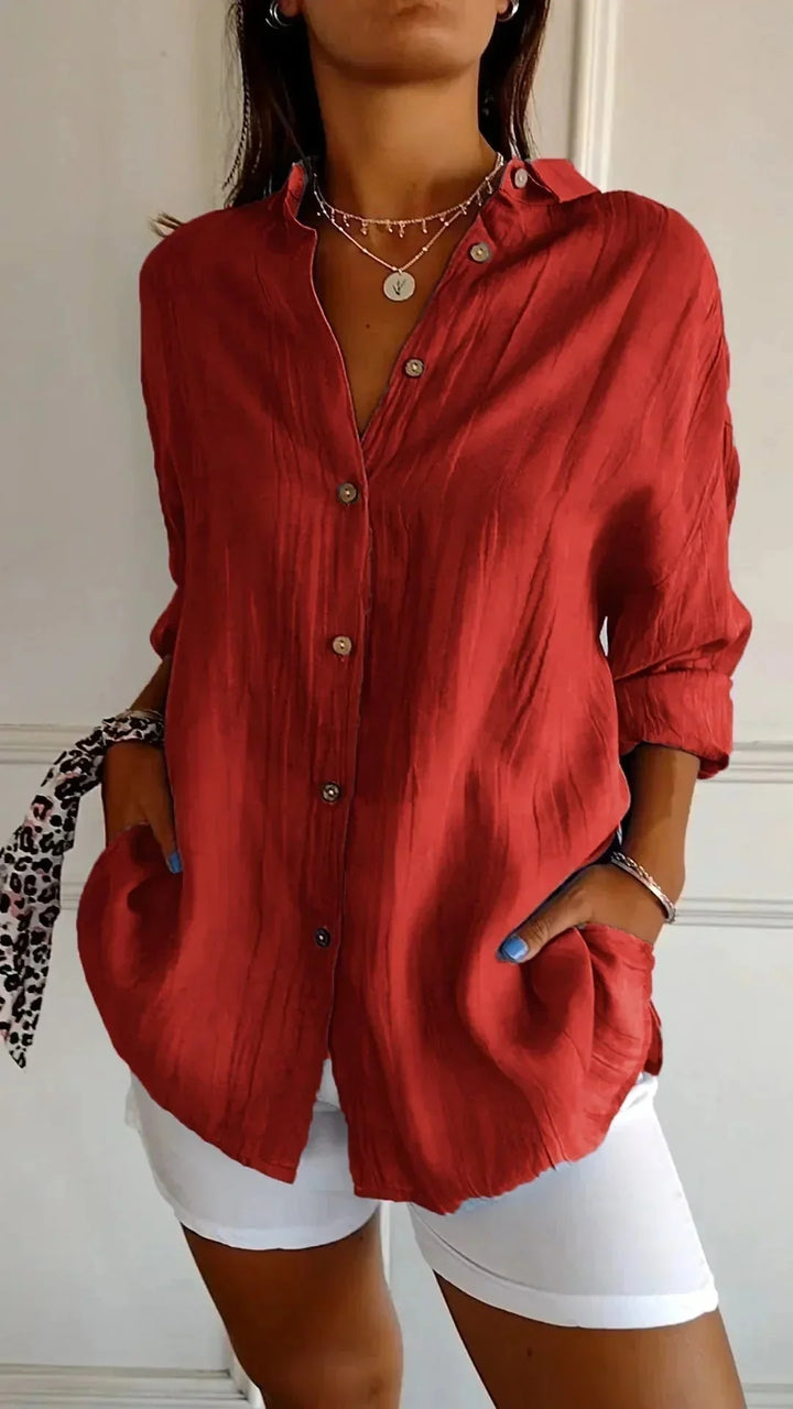 Barbara™ - Blouse en coton de haute qualité