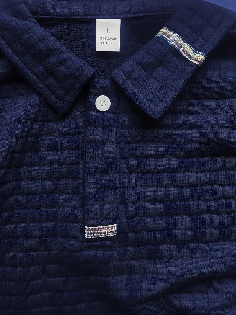 Vincent™ |  Polo Manches Longues Moderne et Décontracté