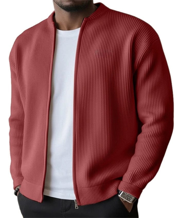 Xavier™ | Cardigan Zippé Côtelé André Ferran