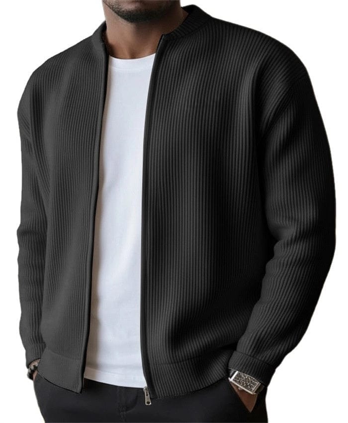 Xavier™ | Cardigan Zippé Côtelé André Ferran