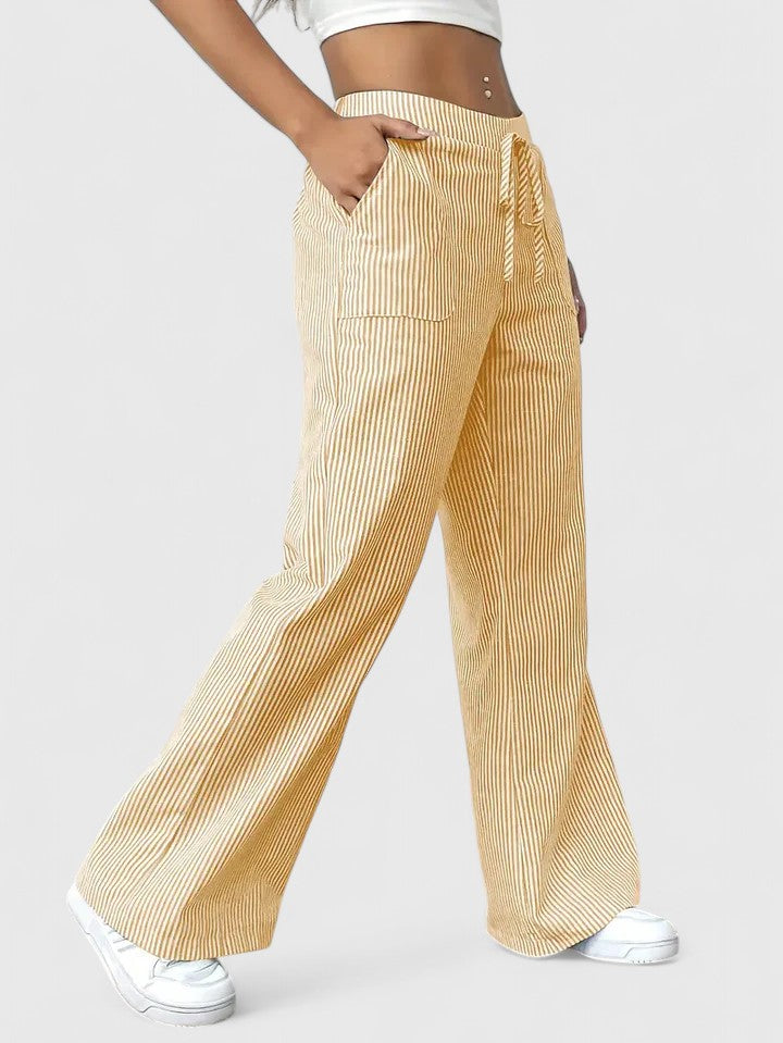 Carol™ | Pantalon large confortable avec des détails élégants