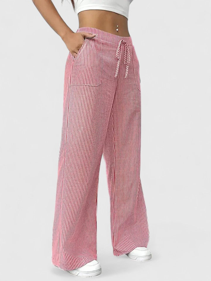 Carol™ | Pantalon large confortable avec des détails élégants