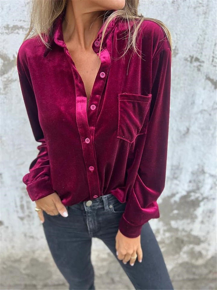 Emily - La Blouse en Velours