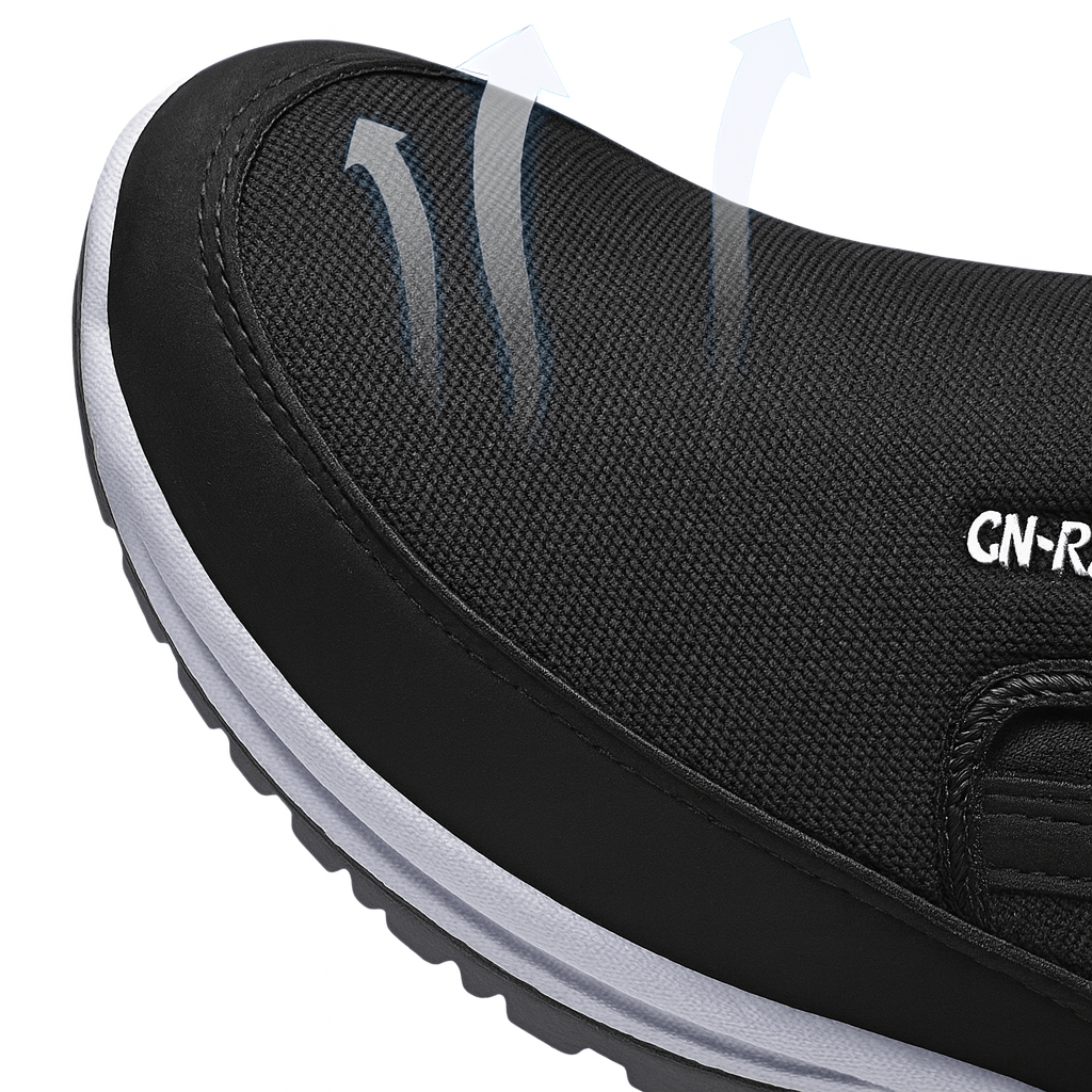 Pierre™ | Chaussures de marche pour hommes orthopédiques légères sans lacets avec semelle flexible et design respirant