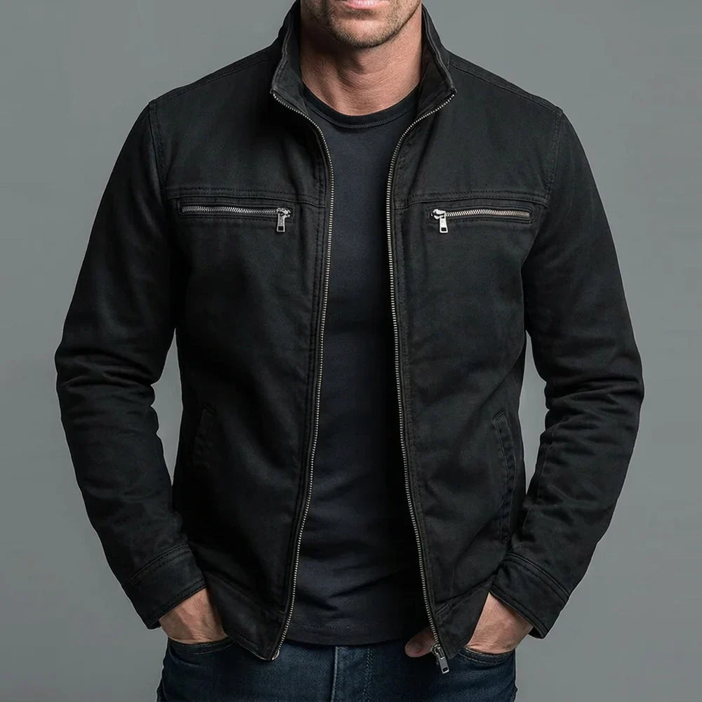 Pascal™ |  Veste de coton vintage avec fermeture éclair