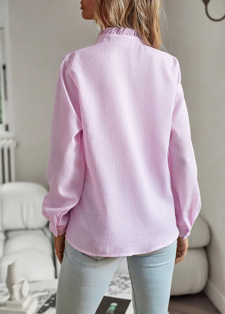 Jodie | Blouse élégante à manches longues et col à revers