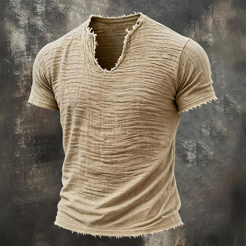 Pierre | T-shirt Vintage à Col V
