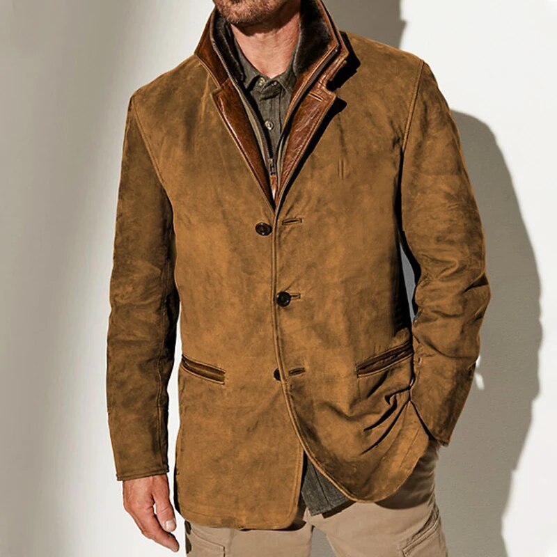 Thierry™ |  Blazer Suède pour Homme