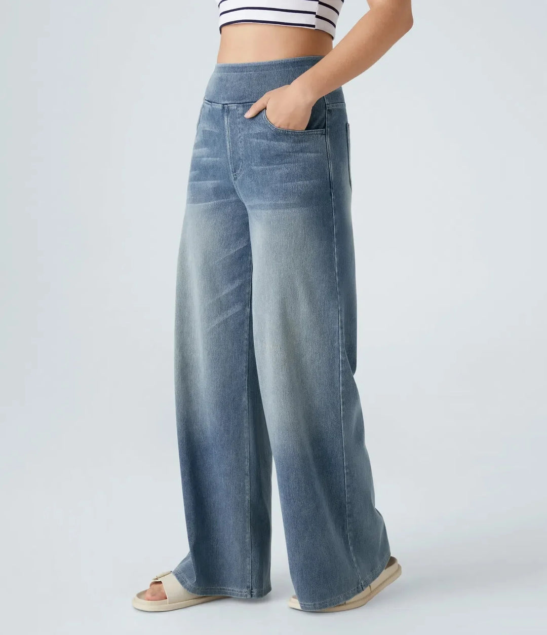 Martina | Pantalons Stretch Taille Haute