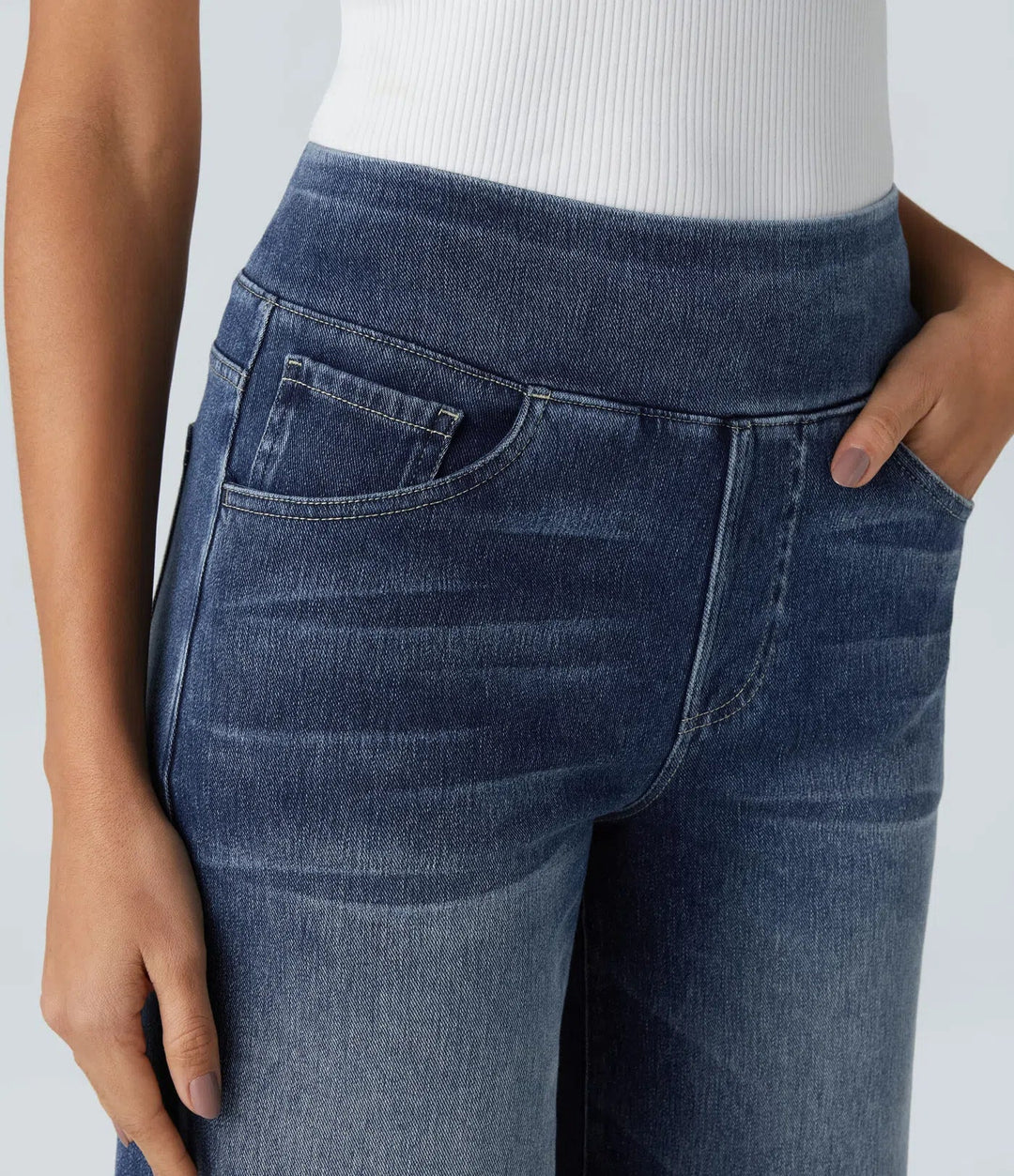 Martina | Pantalons Stretch Taille Haute