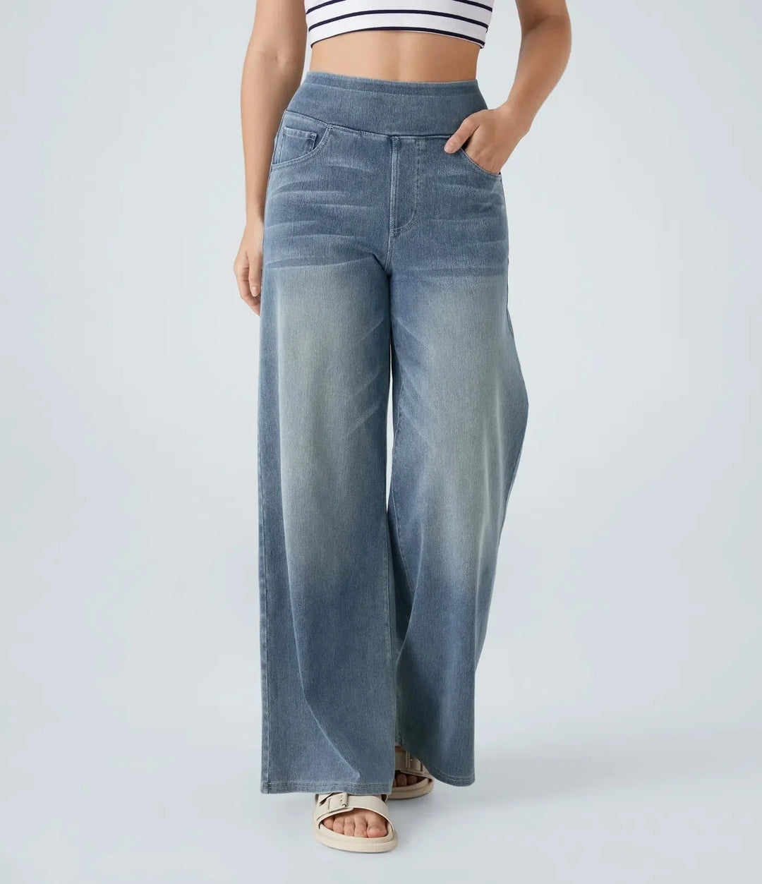 Martina | Pantalons Stretch Taille Haute