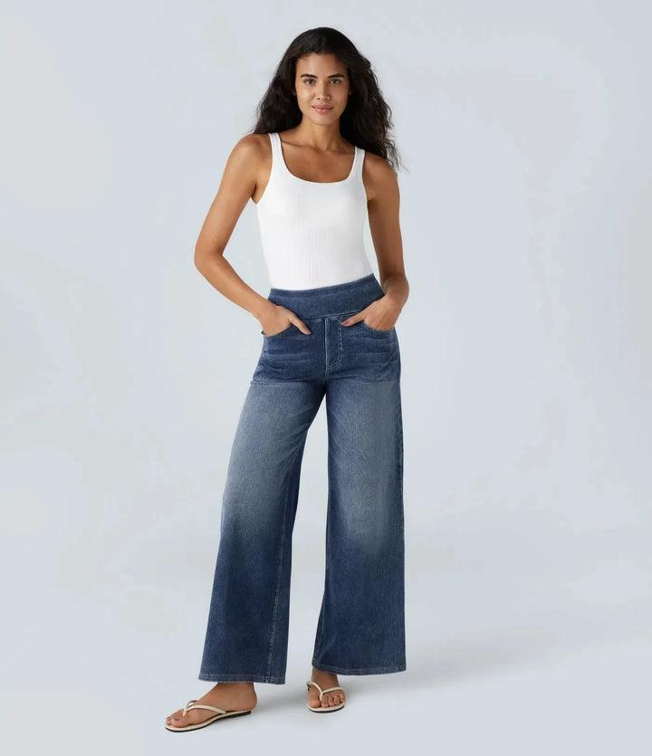 Martina | Pantalons Stretch Taille Haute