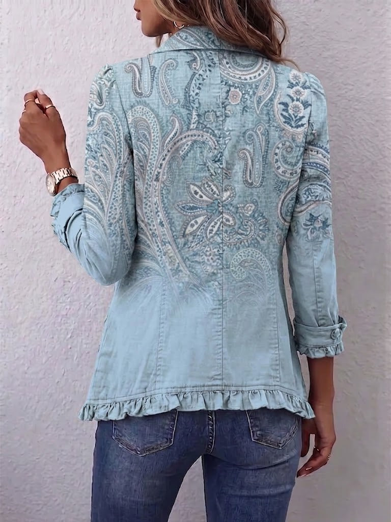 Pauline™ | Veste en Cachemire Vintage avec Volants