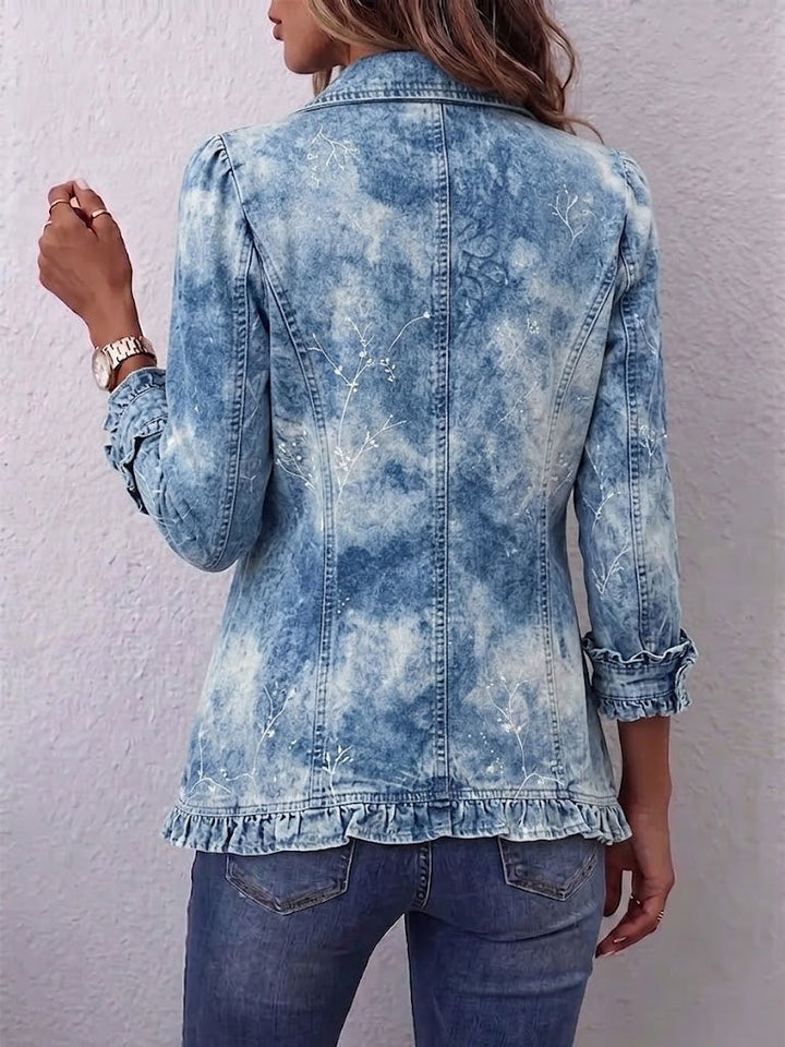 Camille™ | Veste Botanique Dégradée avec Volants
