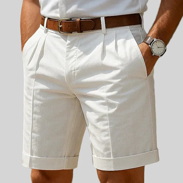 Mathieu | Short chino plissé d'été