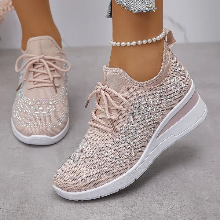 Danielle | Baskets Confort avec Pierres Étincelantes