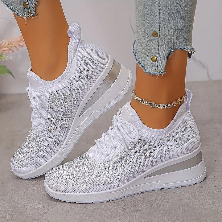 Danielle | Baskets Confort avec Pierres Étincelantes