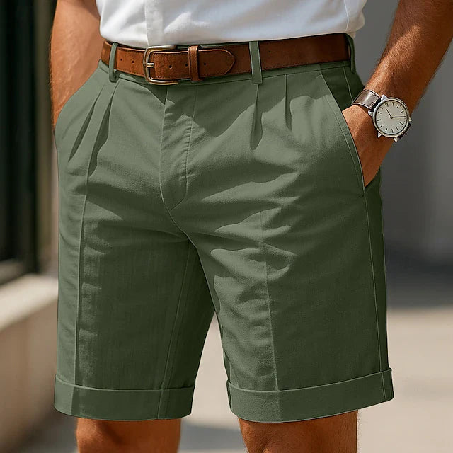 Mathieu | Short chino plissé d'été