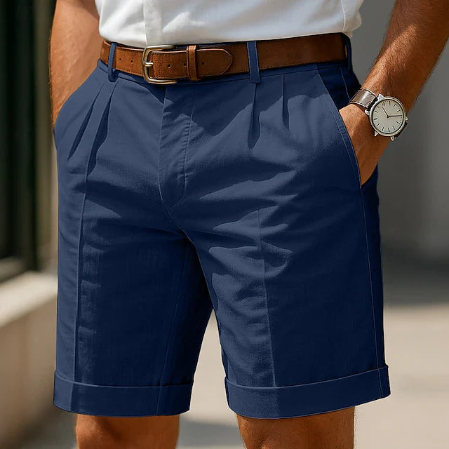 Mathieu | Short chino plissé d'été